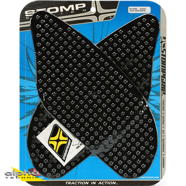 Stompgrip black, Volcano, for Suzuki GSXR600, 750, 2004-2005