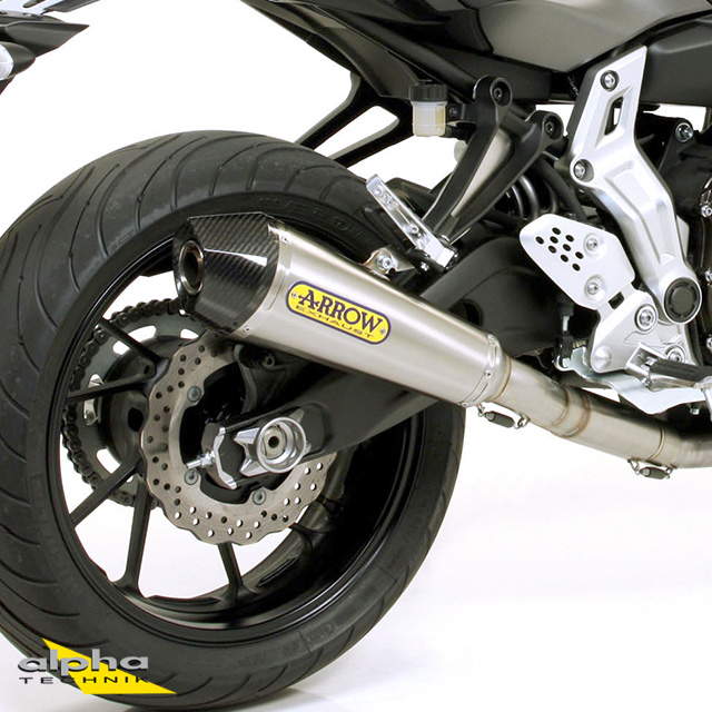 ARROW X-KONE Exhaust for Yamaha MT07 / Tracer 700 2014-2020, Stainless Steel (Only with ARROW Header)