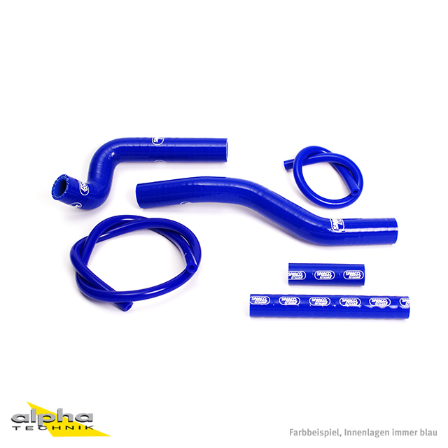 SAMCO SPORT Silicone Hose Kit blue for Suzuki RM125 2-Stroke Model Year 2001-2012