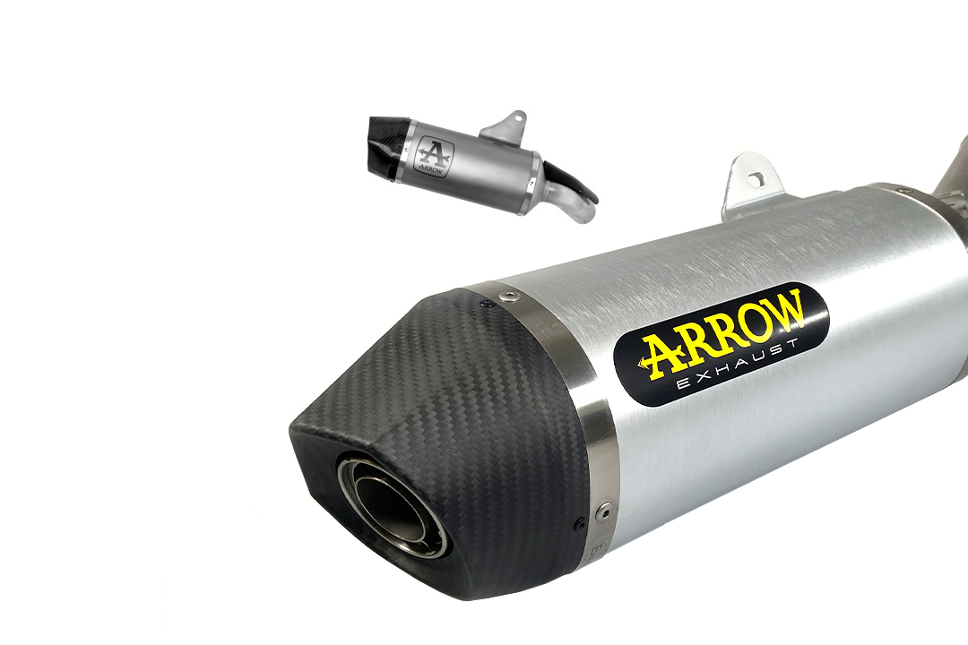 ARROW INDY RACE Aluminium Exhaust for Moto Guzzi V100 Mandello Model Year 2023-