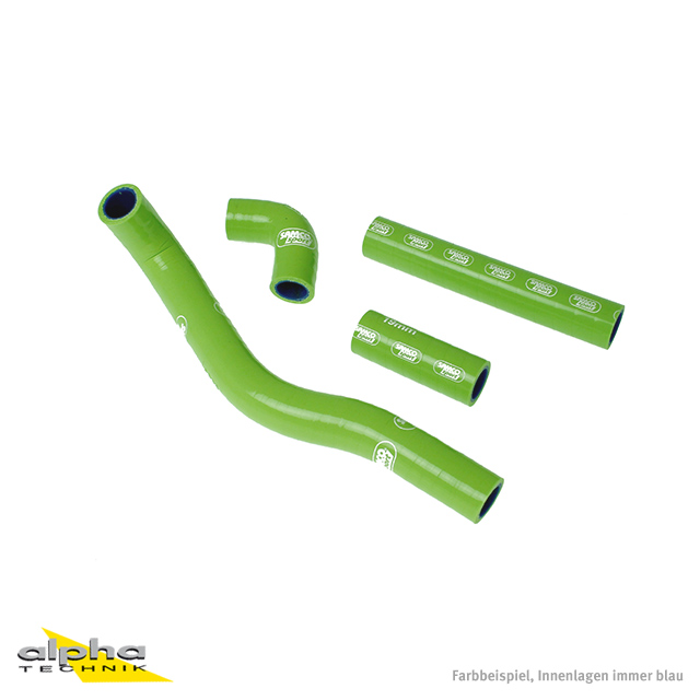 SAMCO SPORT Silicone Hose Kit green for Kawasaki KX500 Model Year 1983-2004