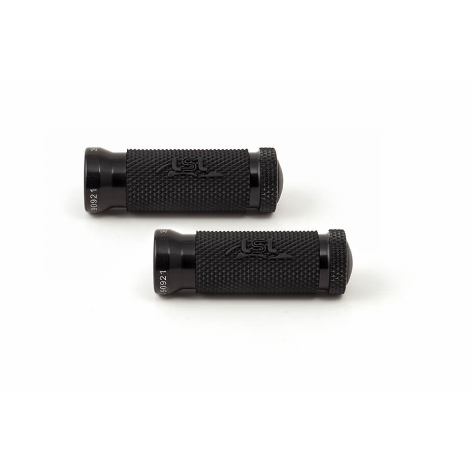 LSL Racing-II Footpegs with Rubber Pad, Black