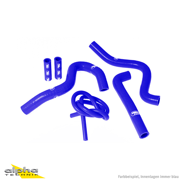 SAMCO SPORT Silicone Hose Kit blue for Kawasaki KX250 model year 1994-1998