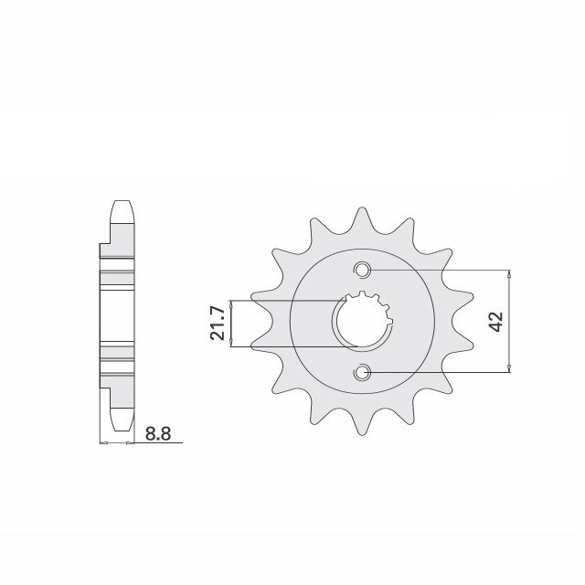 Sprocket, 17 Teeth, 520 Pitch