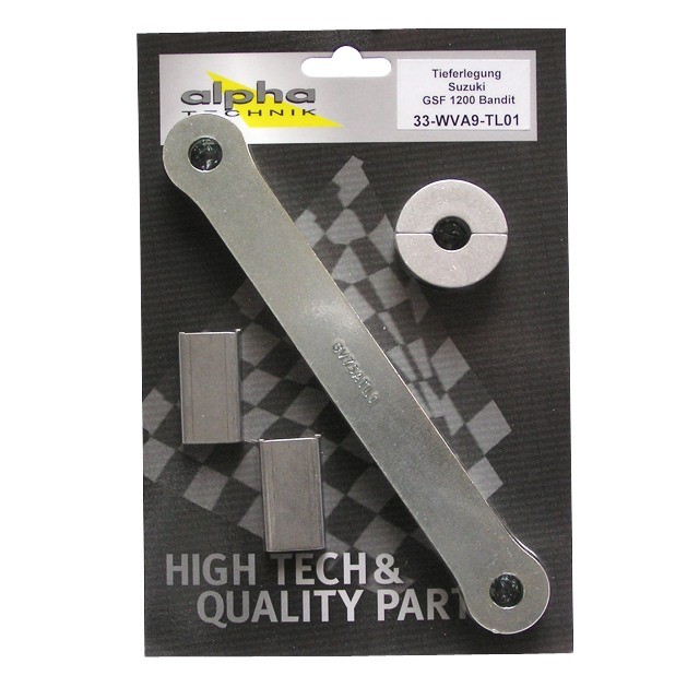 alpha Technik Lowering Kit 25mm for Suzuki GSF1200 Bandit; Type WVA9; Model Year 2001-