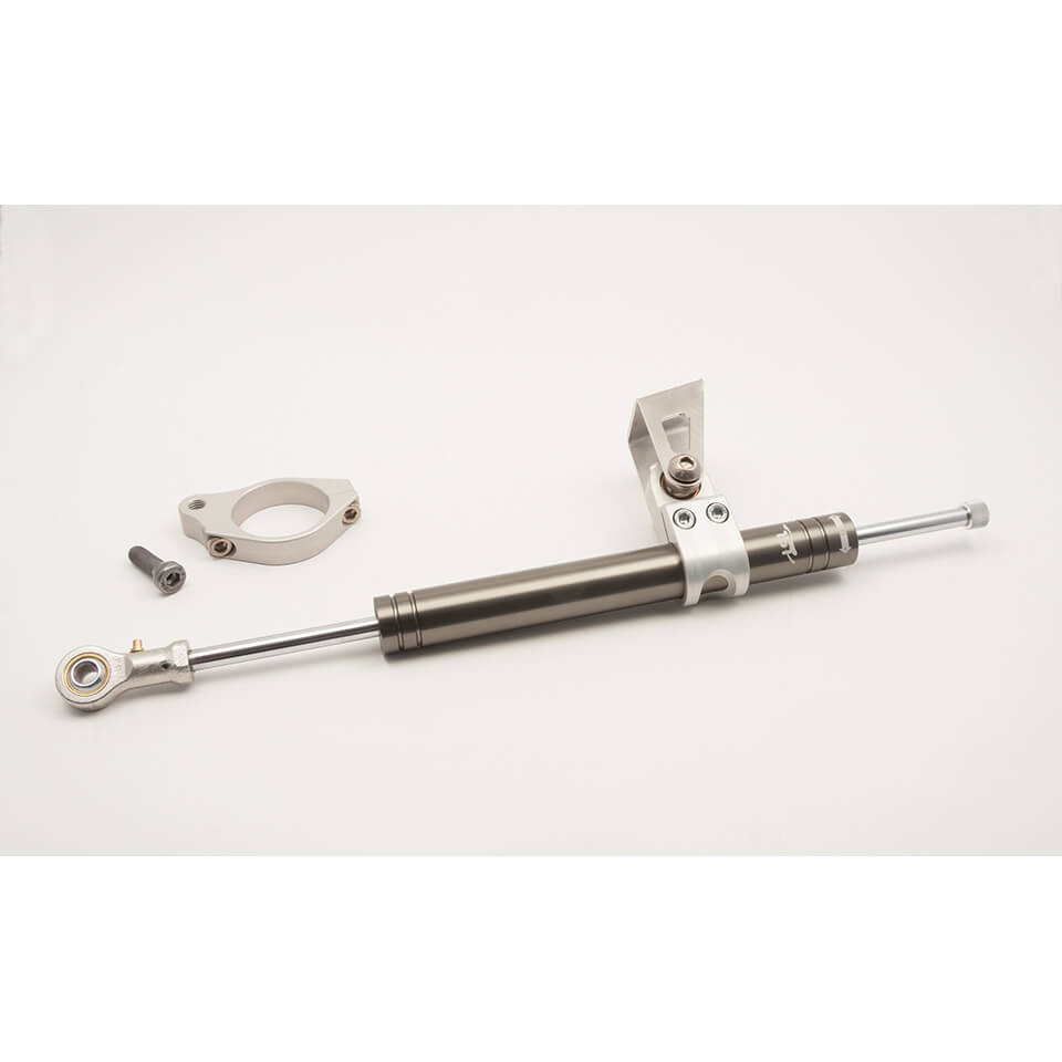 LSL Steering Damper Kit with Type Approval for Triumph Thruxton, 2016-, black