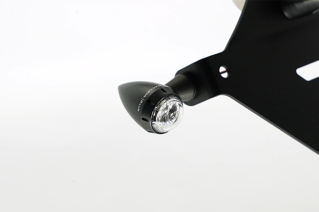 Barracuda flasher light, turn signal S-LED B-LUX black