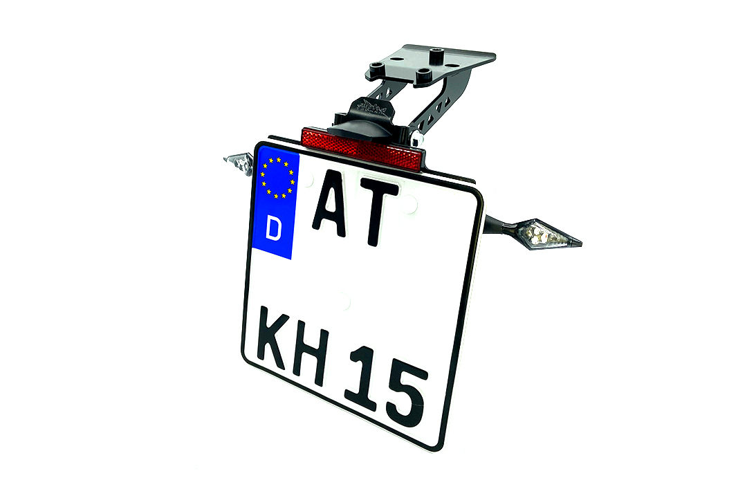 alpha Technik Number Plate Holder for Honda CB650F, CBR650F; Type RC96, RC97; Model Year 2017-