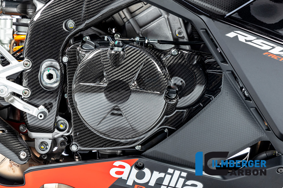 Ilmberger Carbon clutch cover clutch cover gloss for Aprilia RSV4 / Tuono V4 2021-