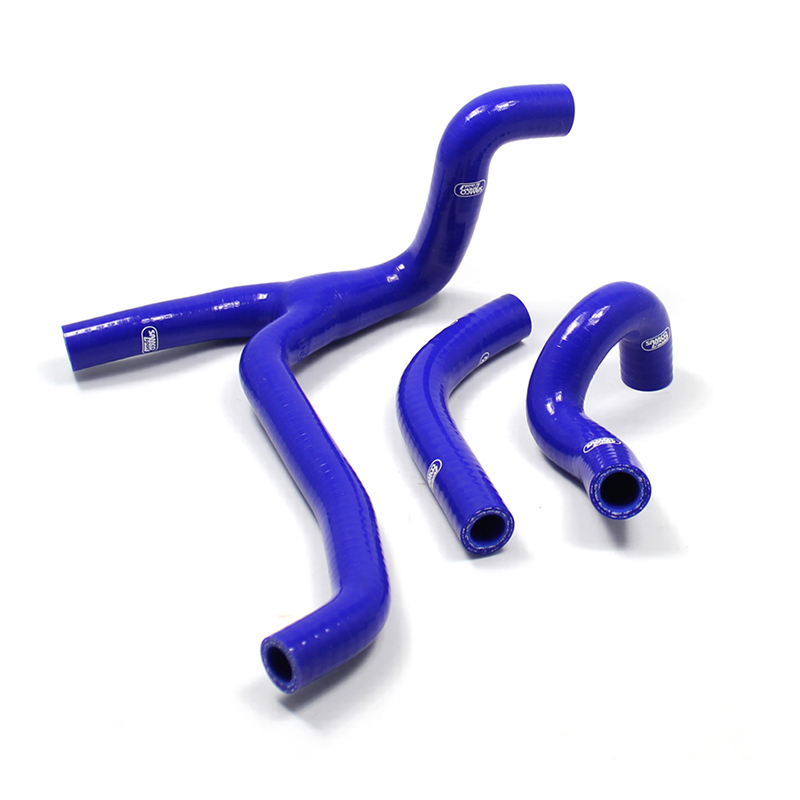 SAMCO SPORT Silicone Hose Kit Y-piece - Race Design blue for Suzuki RMZ450 Model Year 2015-2017