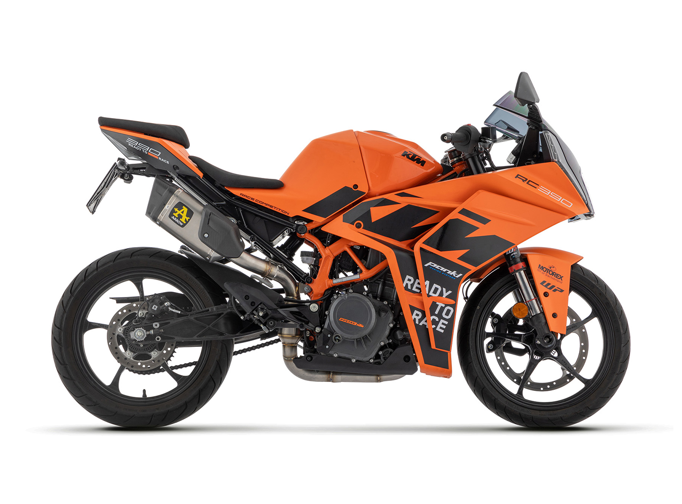 ARROW COMPETITION Full System with PISTA Silencer for KTM RC 390 from model year 2022 onwards