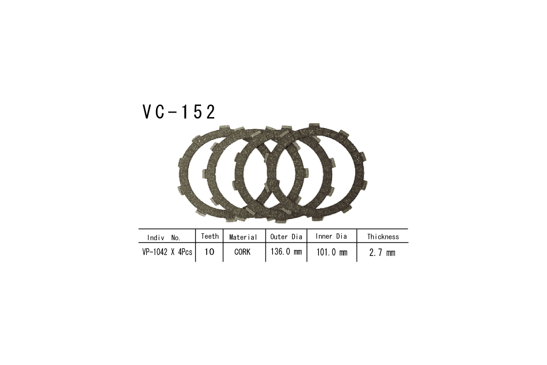 Vesrah clutch disc Kit Kawasaki XL250S