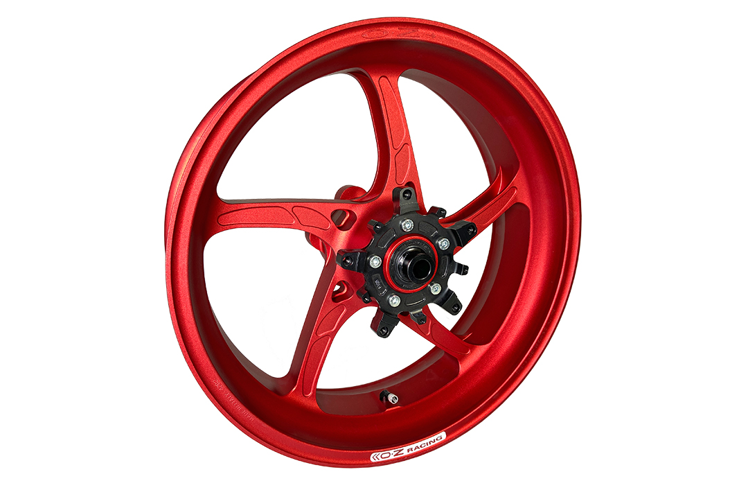 OZ Piega Conversion Kit 17" Aluminium Forged Wheels for Yamaha Tenere 700 from 2019 onwards matt red
