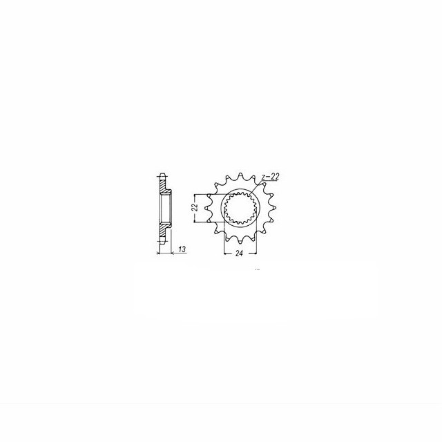Sprocket, 16 Teeth, Pitch 530