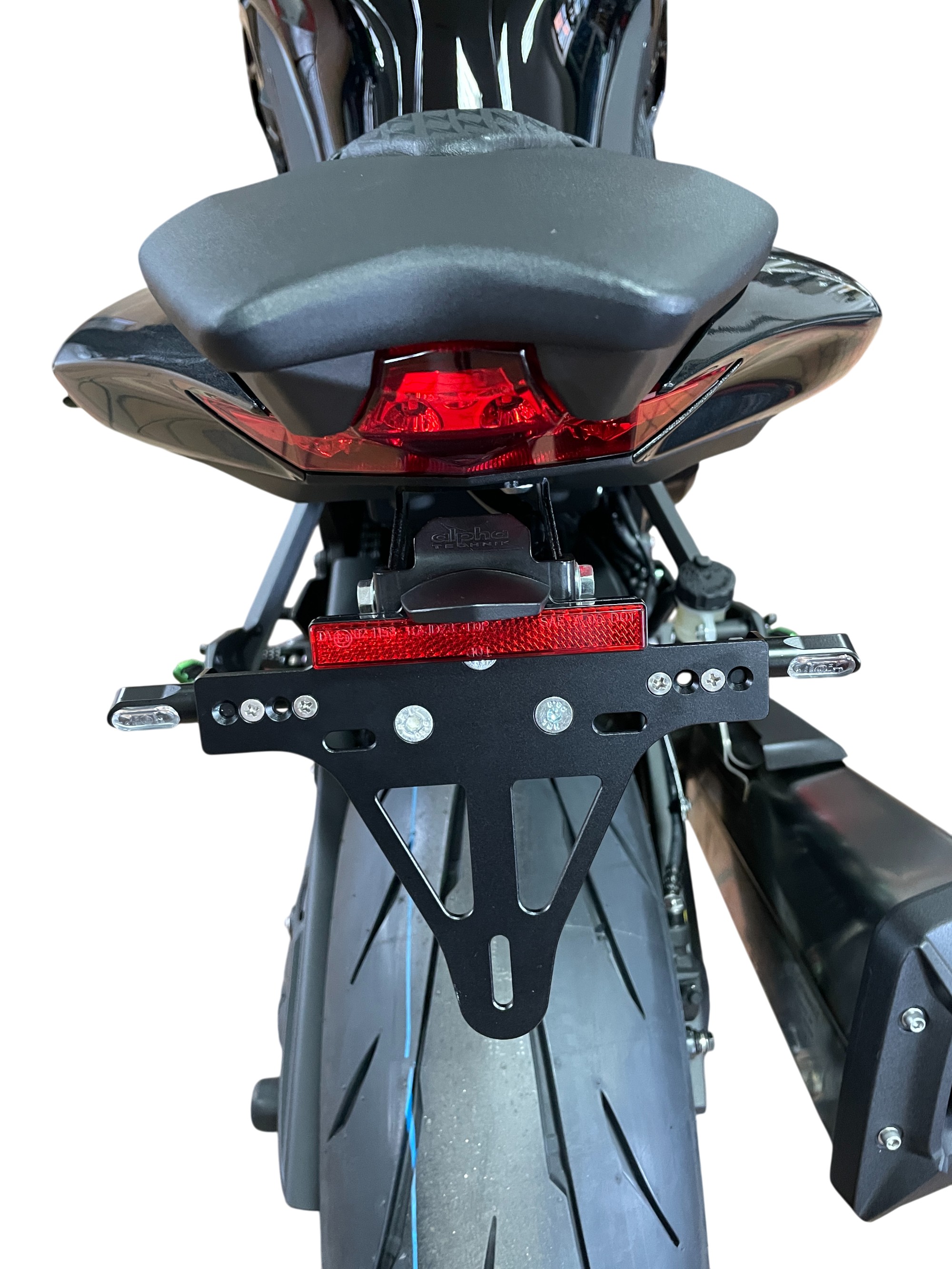 alpha Technik License Plate Holder Kawasaki Z1100 / Z1100 SE, Model Year 2025-