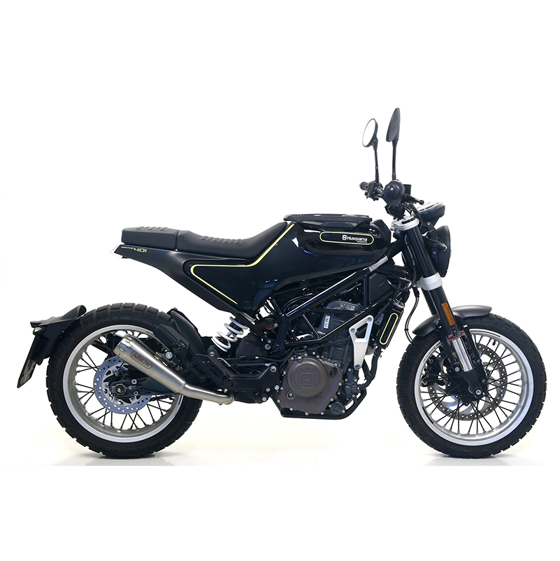 ARROW PRO RACE Exhaust for Husqvarna Svartpilen - Vitpilen 401 2018-19 in Stainless Steel