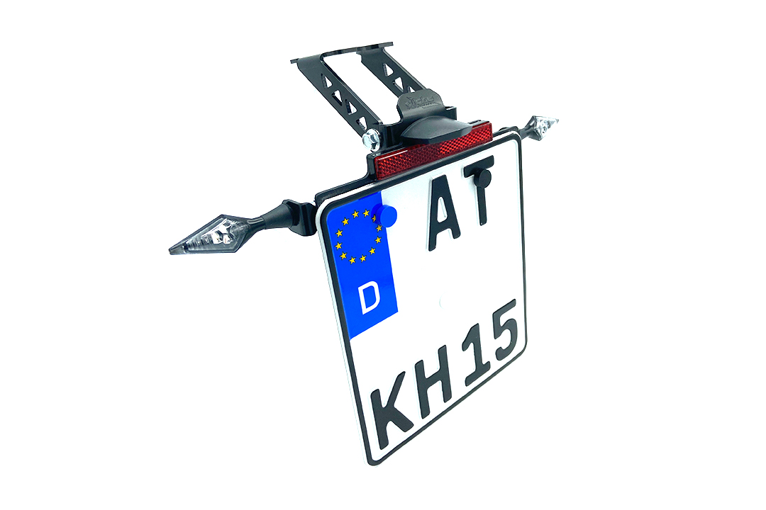 alpha Technik Number Plate Holder for Yamaha YZF-R1, Type RN12 / RN19, Model Year 2004 - 2008