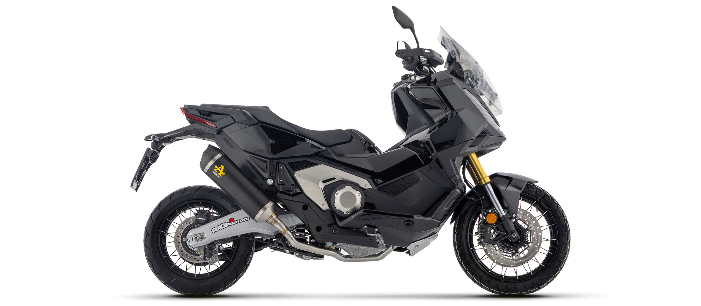 ARROW RACE-TECH DARK Black Aluminium Exhaust, Long Version, for Honda X-ADV 750 RH21 Model Year 2025-