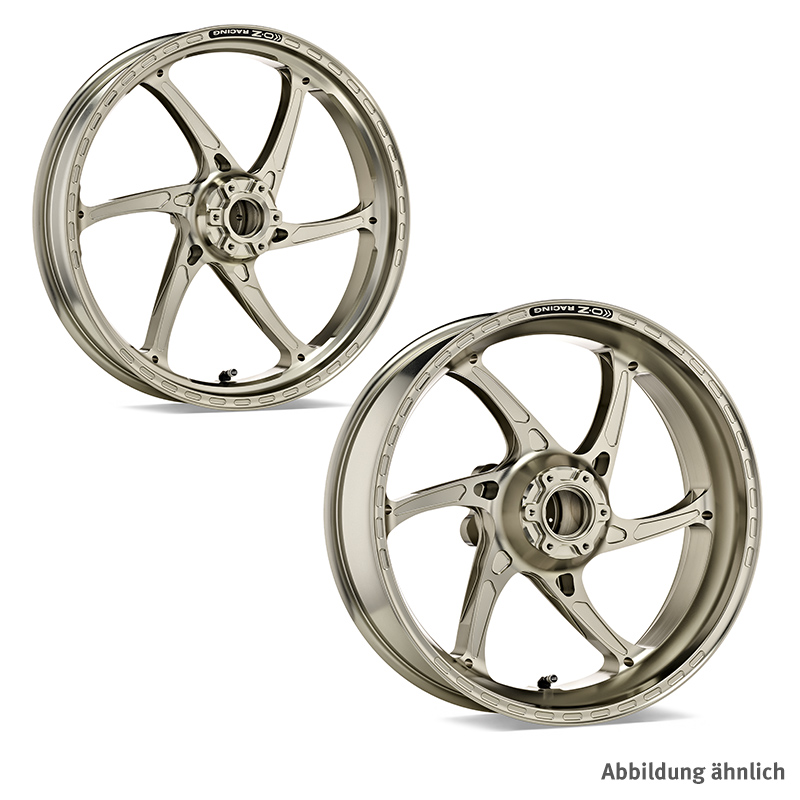 OZ Gass RS-A Aluminium Wheel Set in Titanium Finish for Honda CBR1000RR-R Fireblade (SP), 2020-2023