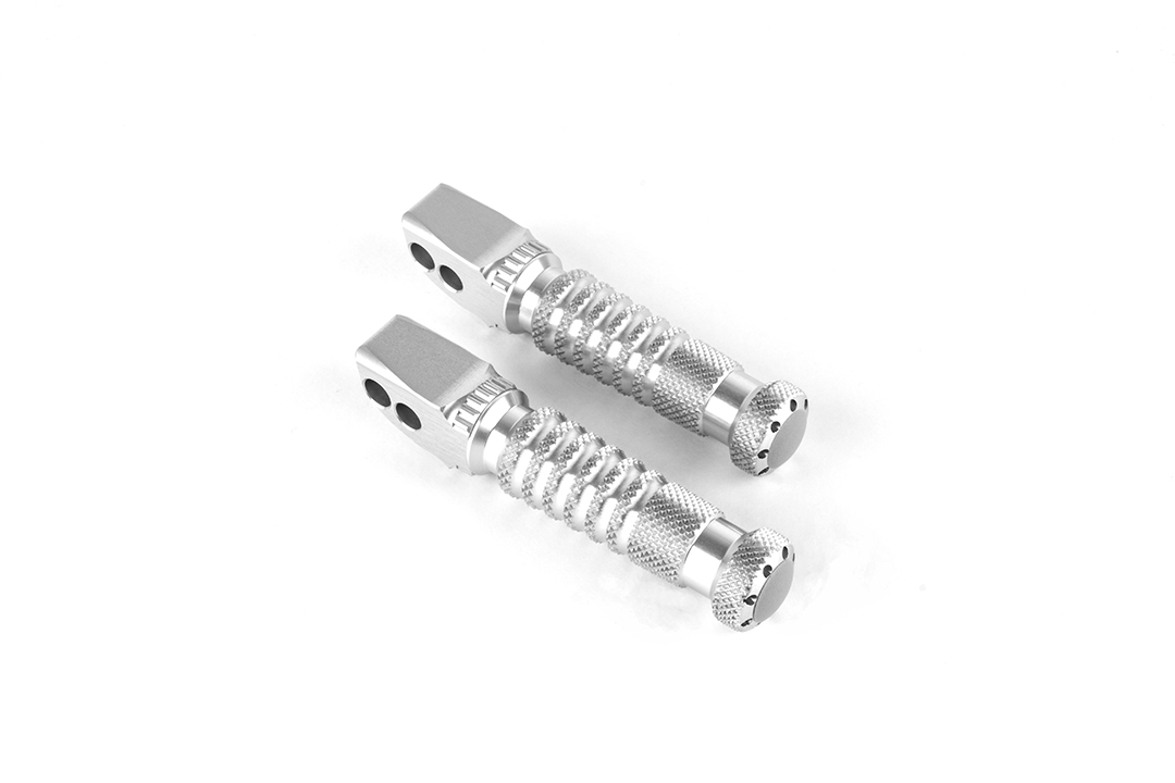 Gilles Replacement Footpeg Kit, Sport, Rider, Silver for Honda CBR900RR, CBR1000RR