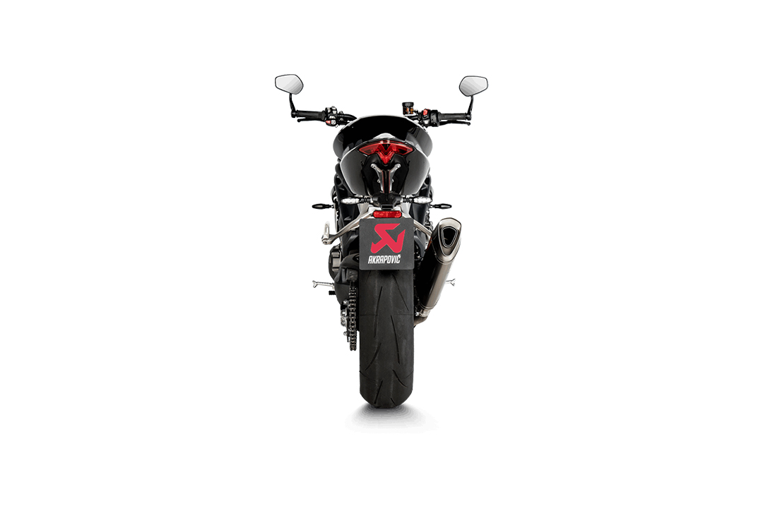Akrapovic Slip-On Line (Titanium) exhaust system for Triumph Speed Triple 1200 RS / RR, from model year 2022-