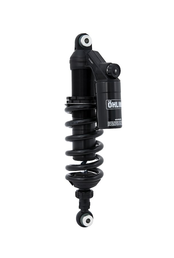 Öhlins shock absorber Road & Track Blackline IN 966 for Indian FTR 1200 and FTR 1200 S, model year 2019-2023, FTR 1200 R Carbon 2021-2022