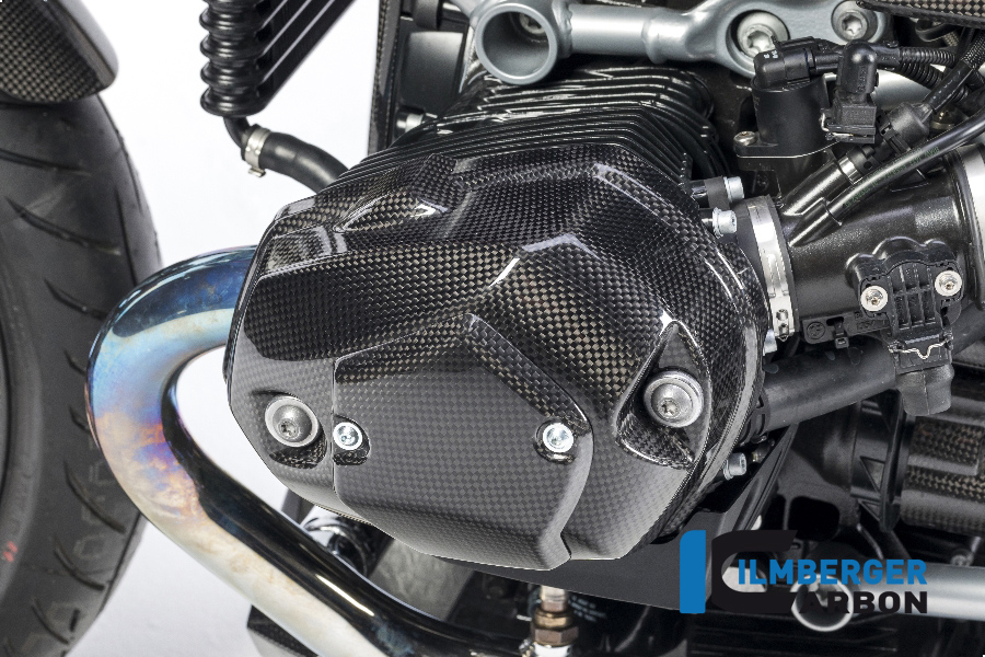 Ilmberger Carbon valve cover left side L/S, glossy, BMW R nineT 2014-2017, R nineT Racer, Scrambler, Urban GS 2016-