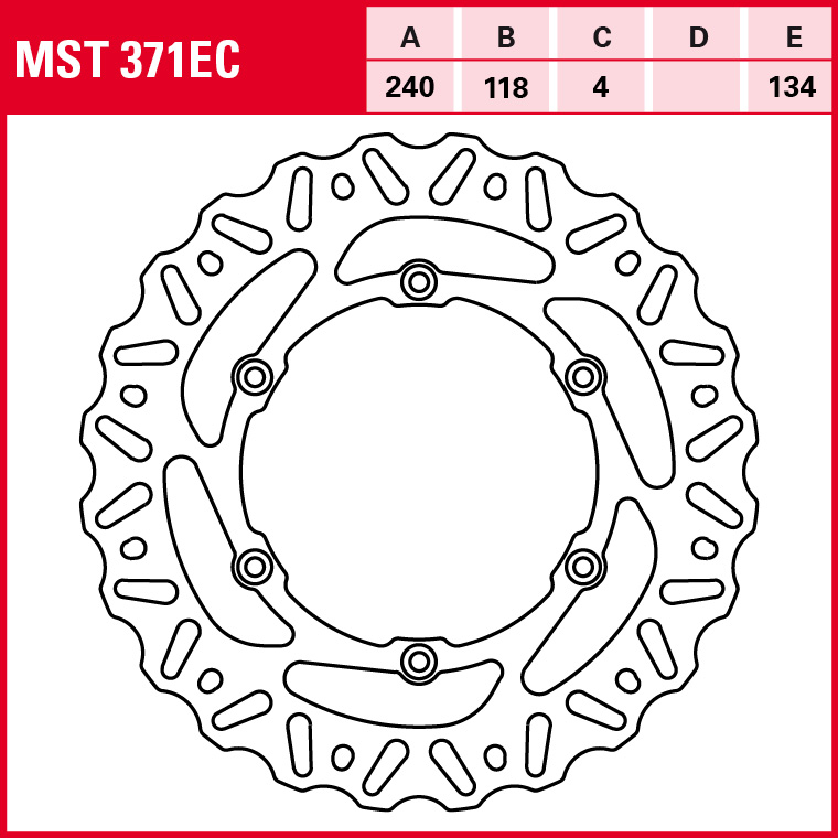 TRW brake disc Off-road fixed MST371EC