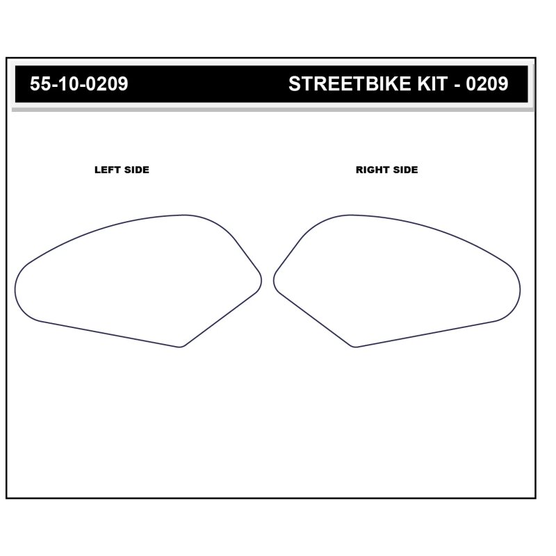 Stompgrip fuel tank Pad clear, Volcano, for Yamaha Tracer 9 GT, 2024-2025