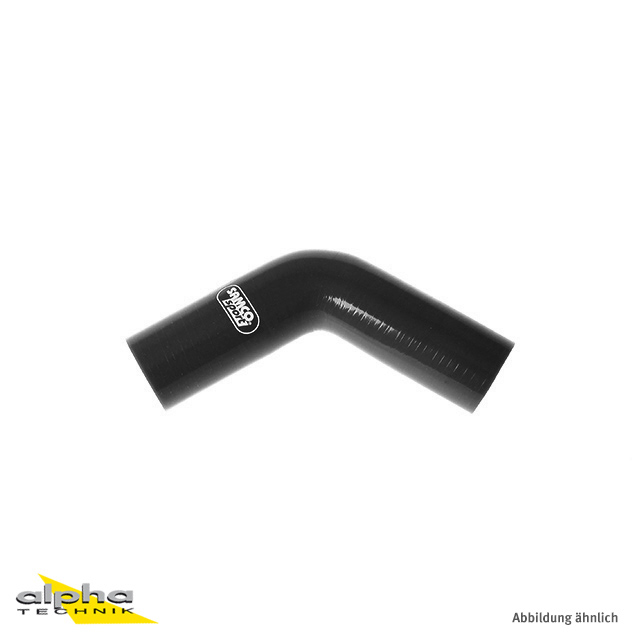 Samco Silicone Hose 60-Degree Fuel-Resistant Bend Black