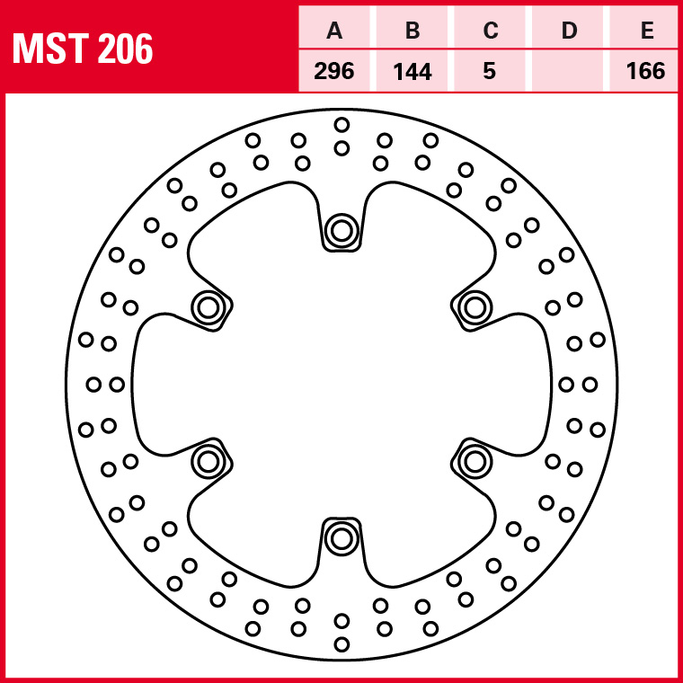 TRW brake disc All-Round Fixed MST206