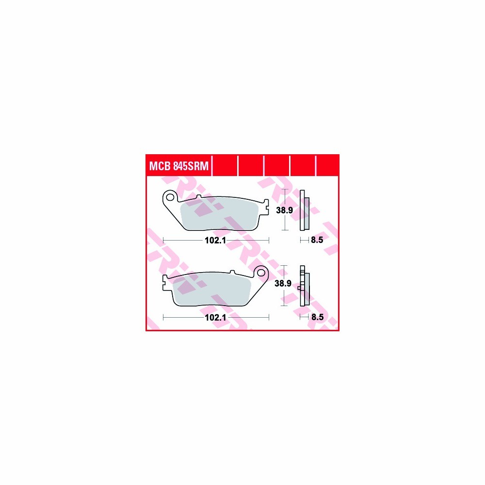 TRW Brake Pad Set Sinter Scooter MCB845SRM Front