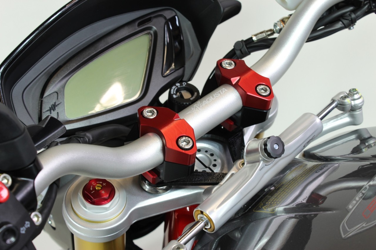 GILLES 2DGT adjustable handlebar risers black