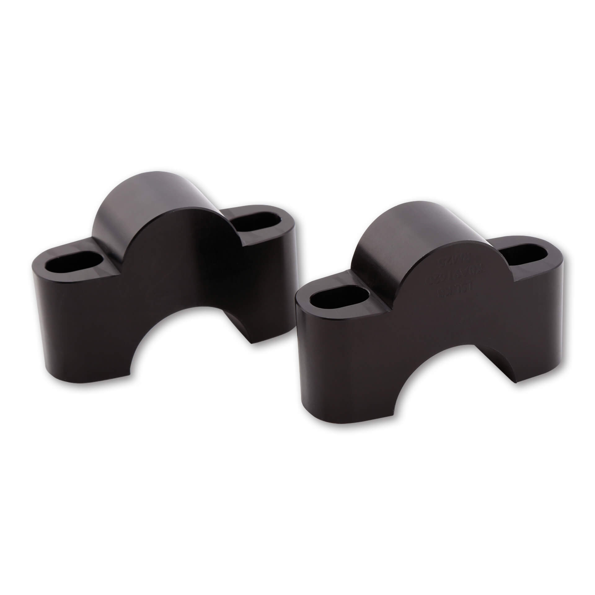 LSL clamp riser set, +25 mm, with 50 mm screw, for 28.6 mm handlebar, black