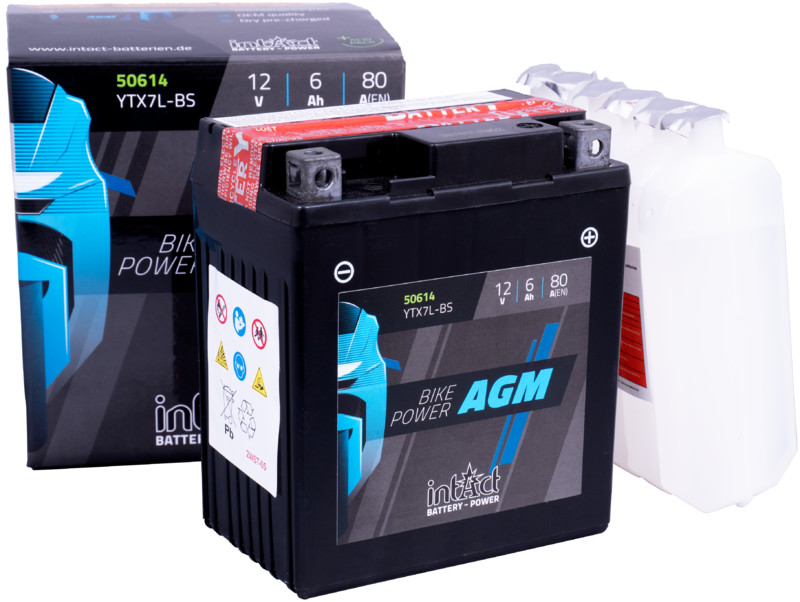 Intact AGM Battery YTX7L-BS