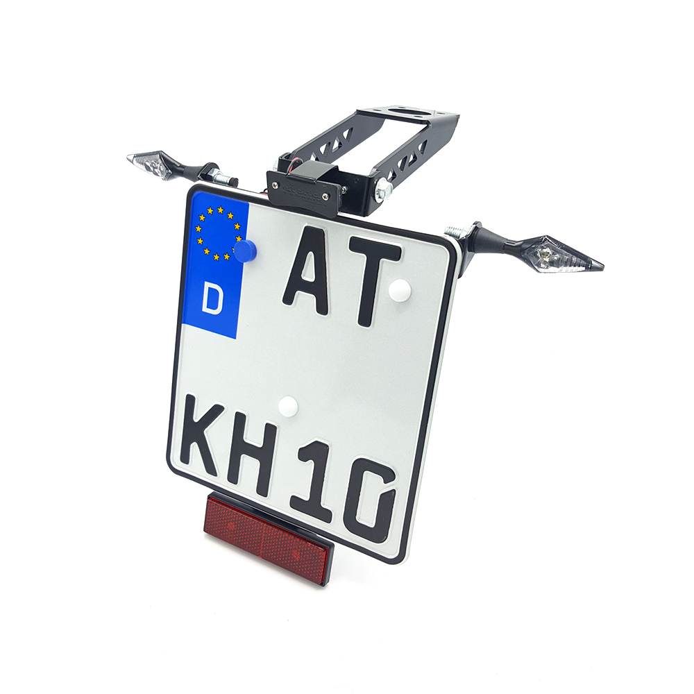 alpha Technik License Plate Holder for Yamaha YZF-R6; Type RJ27; Model Year 2017-