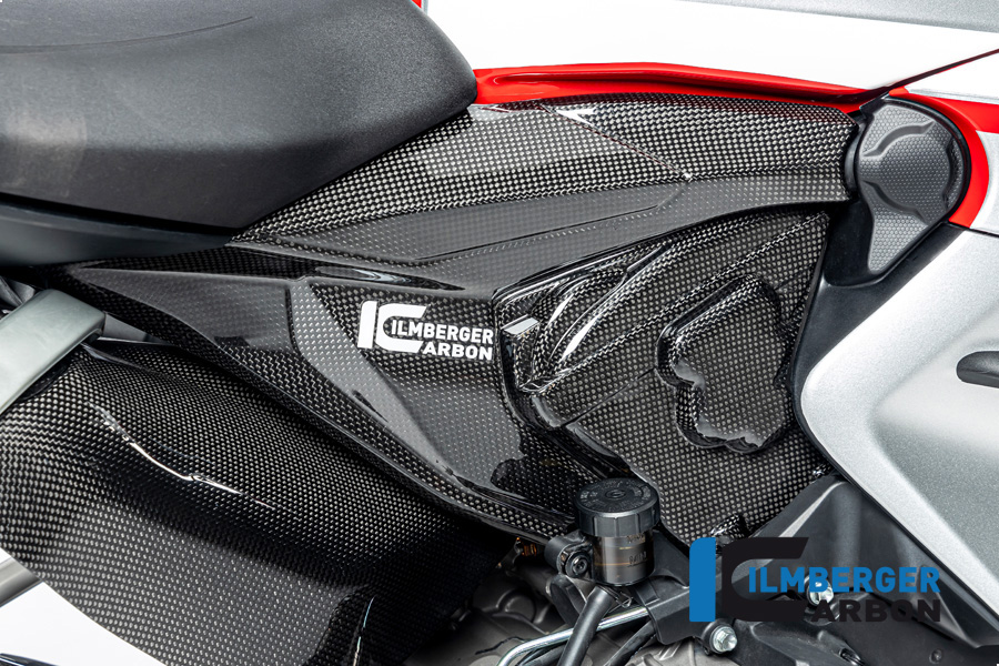 Ilmberger Carbon frameRear Fairing with Cylinder Head Cover right side R/S, Glossy, Ducati Streetfighter V2, 2022-
