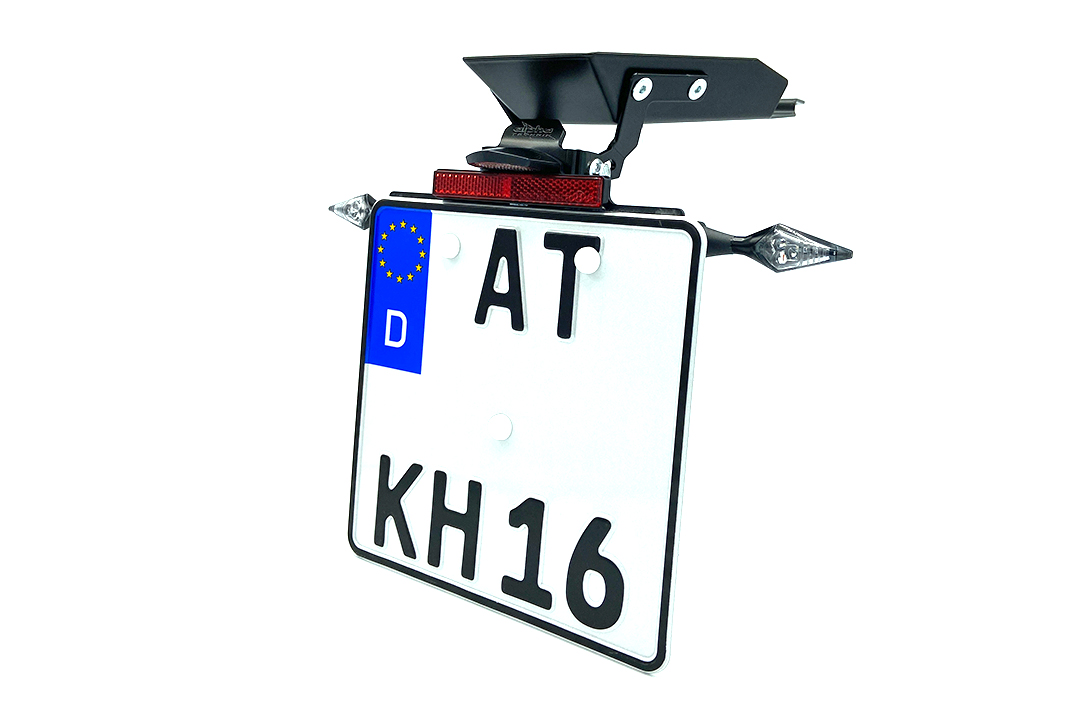 alpha Technik Licence Plate Holder for Aprilia Tuareg 660, Type XB / XC / XL / XM, from model year 2022-