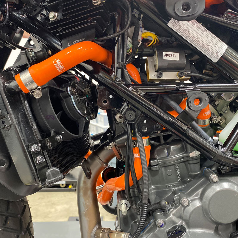 SAMCO SPORT Silicone Hose Kit orange for KTM 390 Adventure 390 RC Model Year 2022-2024