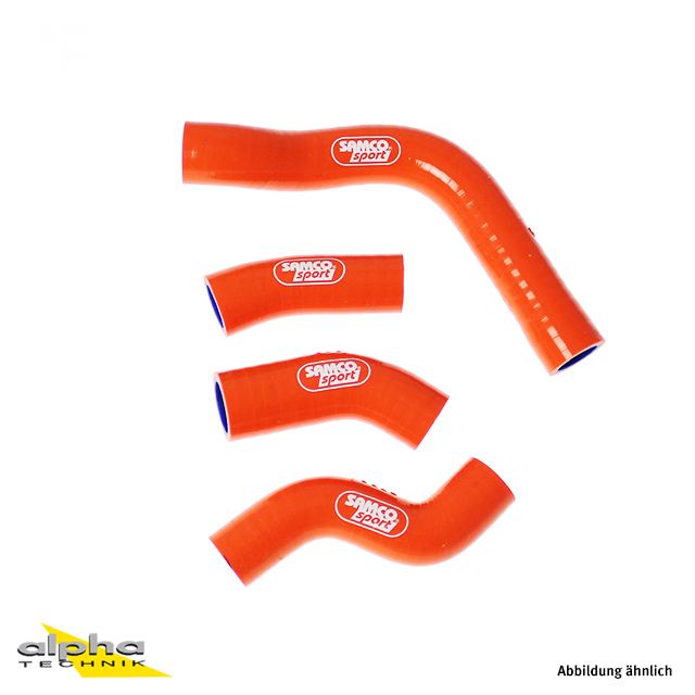 SAMCO SPORT Silicone Hose Kit OEM Design Orange for KTM 250 SX-F 250 XC-F 350 SX-F 350 XC-F Husqvarna FC250 FC350 Model Year 2011-2015