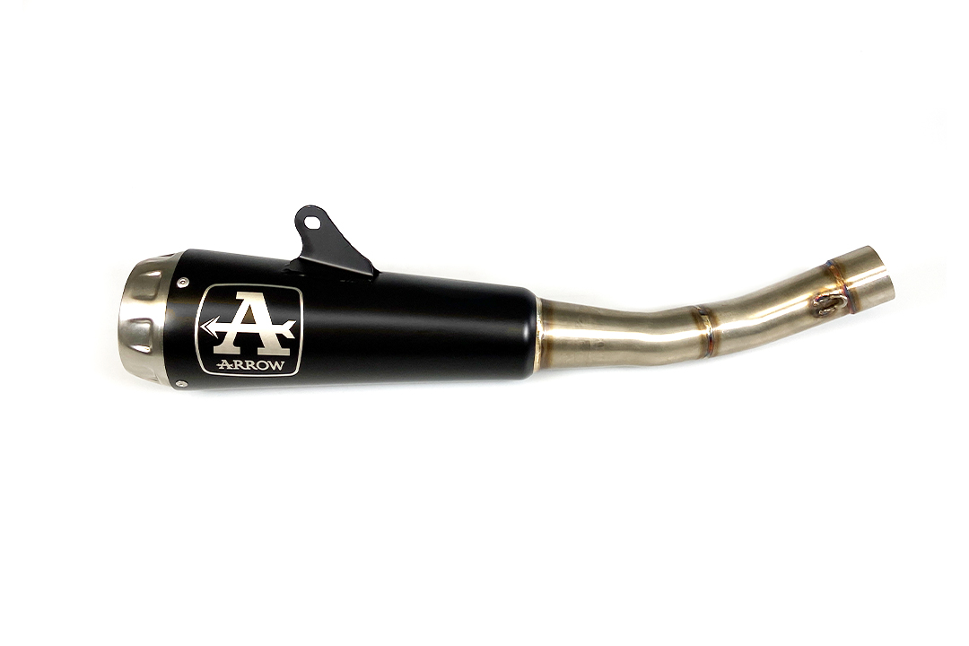 ARROW DARK PRO-RACE Black Stainless Steel Exhaust for Yamaha YZF-R125 from model year 2019- and MT125 from model year 2019-