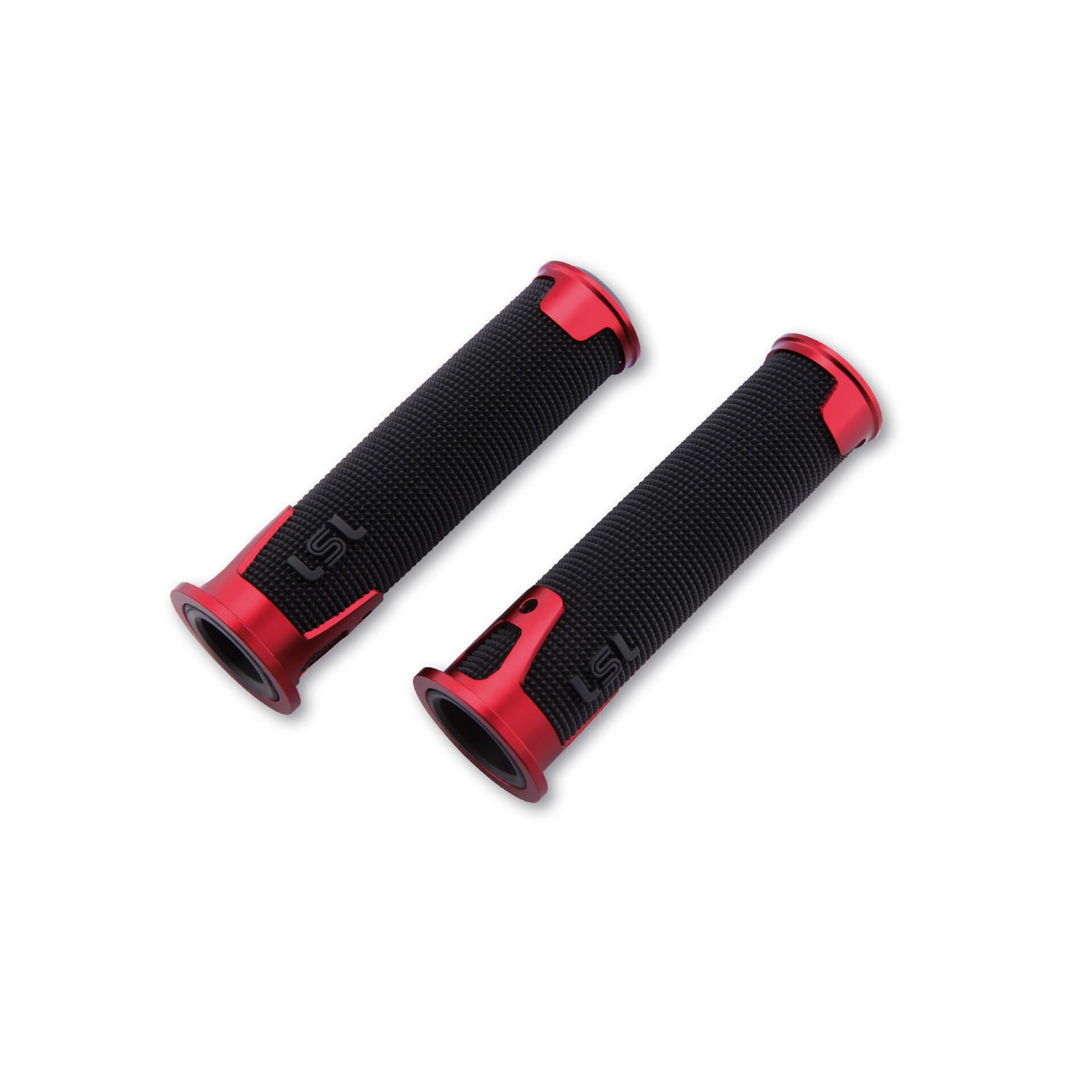 LSL ERGONIA handlebar grip rubber, 7/8 inch (22.2 mm), 125 mm, dark red