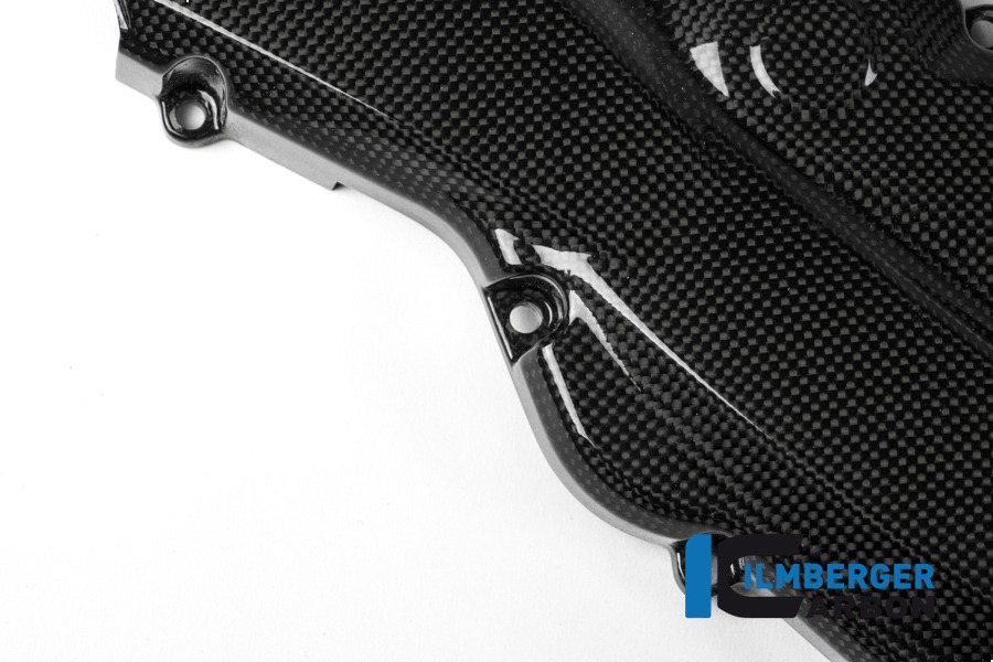 Zahnriemenabdeckung horizontal glanz, Carbon
