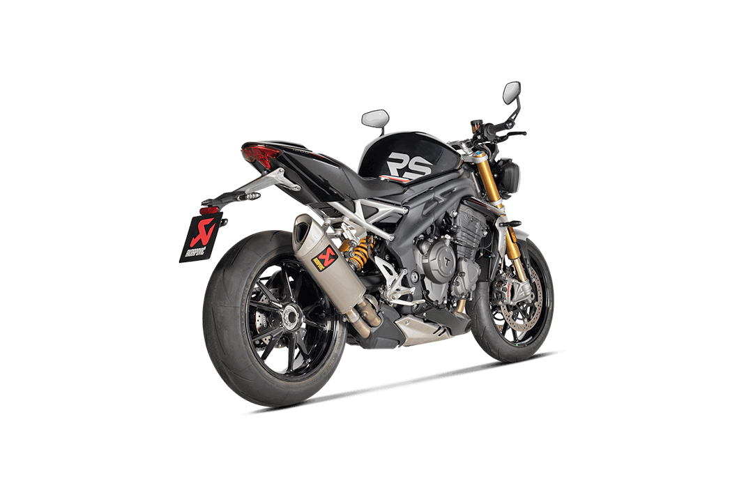 Akrapovic Slip-On Line (Titanium) exhaust system for Triumph Speed Triple 1200 RS / RR, from model year 2022-