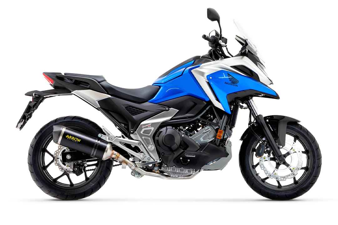 ARROW DARK RACE TECH Exhaust for Honda NC700X 2021-, Black Aluminium