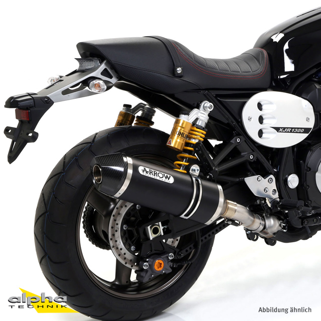 ARROW RACE TECH Exhaust for Yamaha XJR1300 2007-16, Black Aluminium