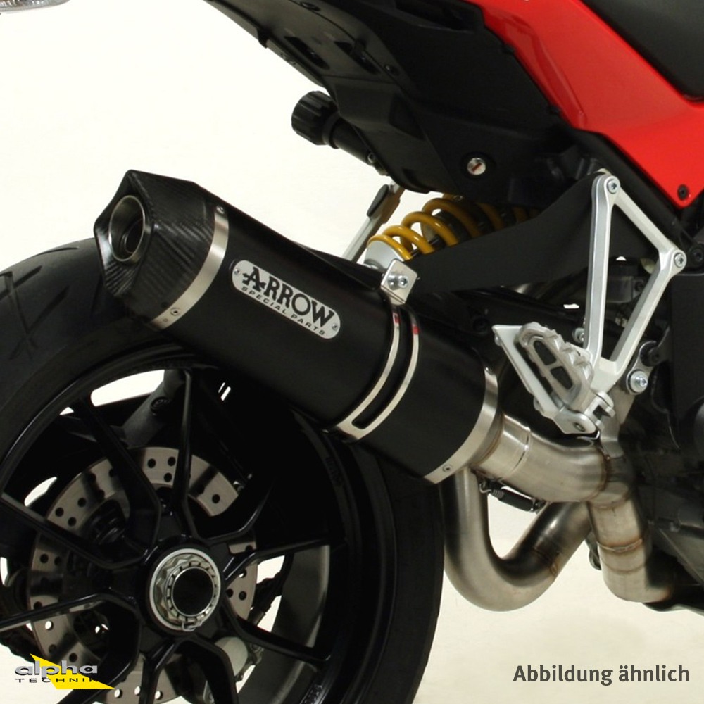 ARROW Exhaust DARK INDY RACE for Ducati Multistrada 1200 / 1260 2015-, black aluminium