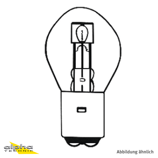 Bulb 12V 35/35W BA20D B35X70 C-8/S-2 S2 LF