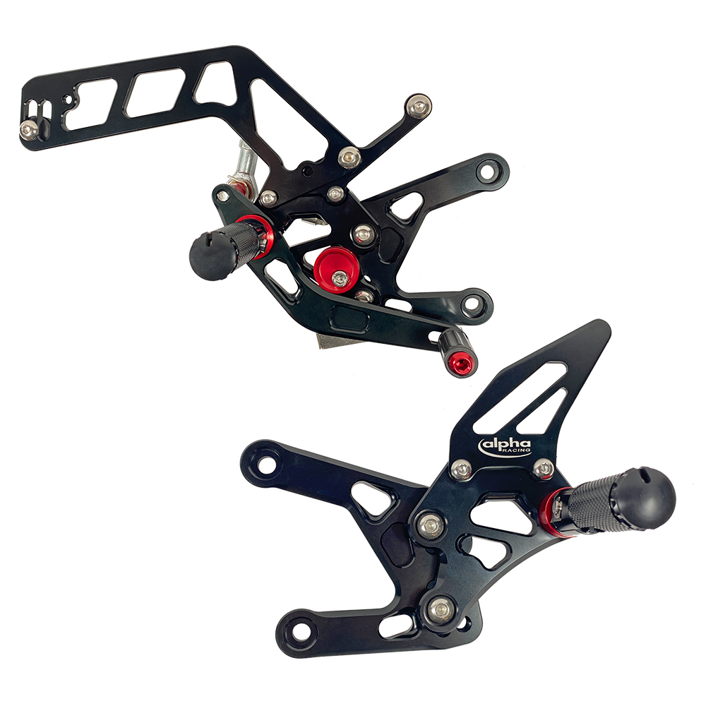 >TRACK< Rearset System black Yamaha MT10 2016- ABE