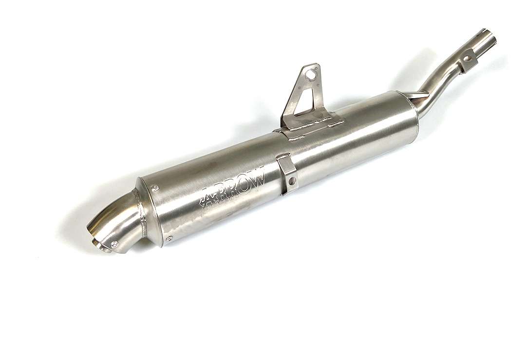 ARROW RACING Exhaust for Suzuki DR350S Model Year 1990-1995, Stainless Steel